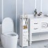 Mueble Organizador Multiuso Puerta Estantes Ideal Baño Variante Color Blanco