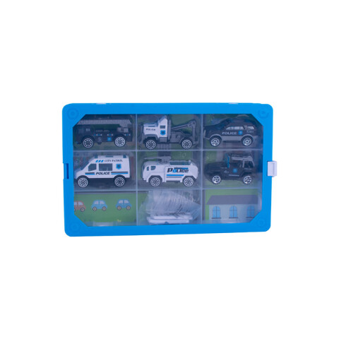 Outlet Set Auto Policia en Valijita p/ Guardar por separado Outlet Set Auto Policia En Valijita P/ Guardar Por Separado
