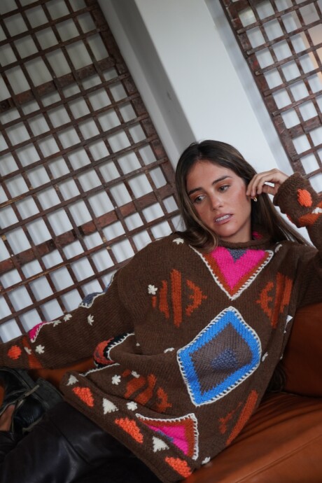 Sweater Gitano Lana Base Camel