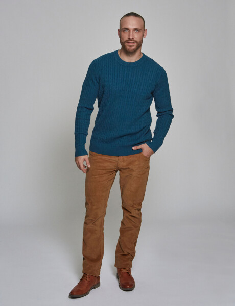 Sweater ochos petroleo