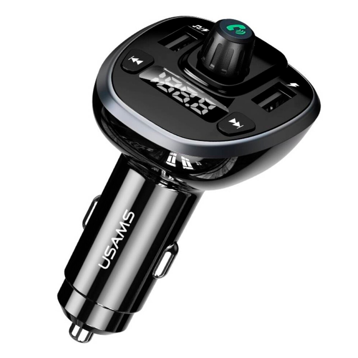 Cargador Auto Con Transmisor Fm 2 Usb 3.4a Usams Bluetooth 