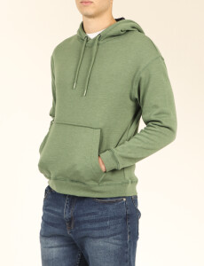 470914 SWEATER CANGURO HARRY Verde Claro Melange