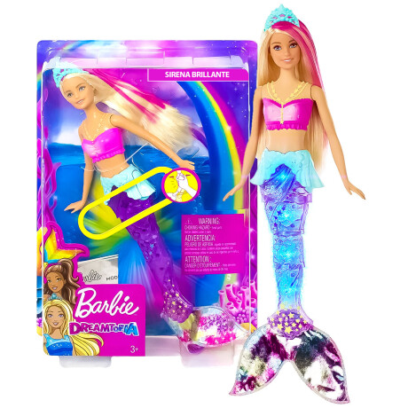 Muñeca Barbie Sirena Brillante Con Luces Y Movimiento Muñeca Barbie Sirena Brillante Con Luces Y Movimiento