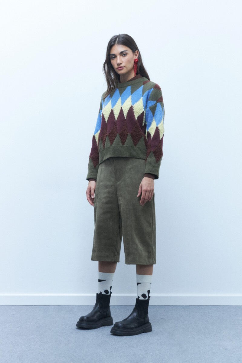 Sweater rombos verde