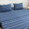 JUEGO DE SABANAS POLAR RAYAS AZULES 2 PLAZAS