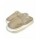 Pantufla Gamuza con Corderito Super Abrigada Antideslizante Beige