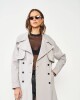TRENCH LARGO GRIS DE JEAN GRIS