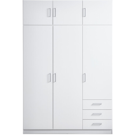 Armario Fandrup 145X176 3 Puertas 3 Cajones Blanco