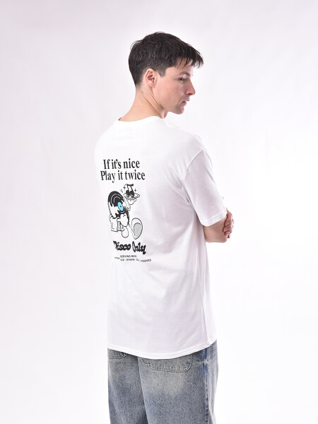 REMERA MUSIC BLANCO
