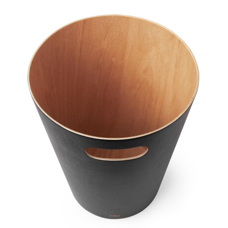 PAPELERA MADERA NEGRO WOODROW