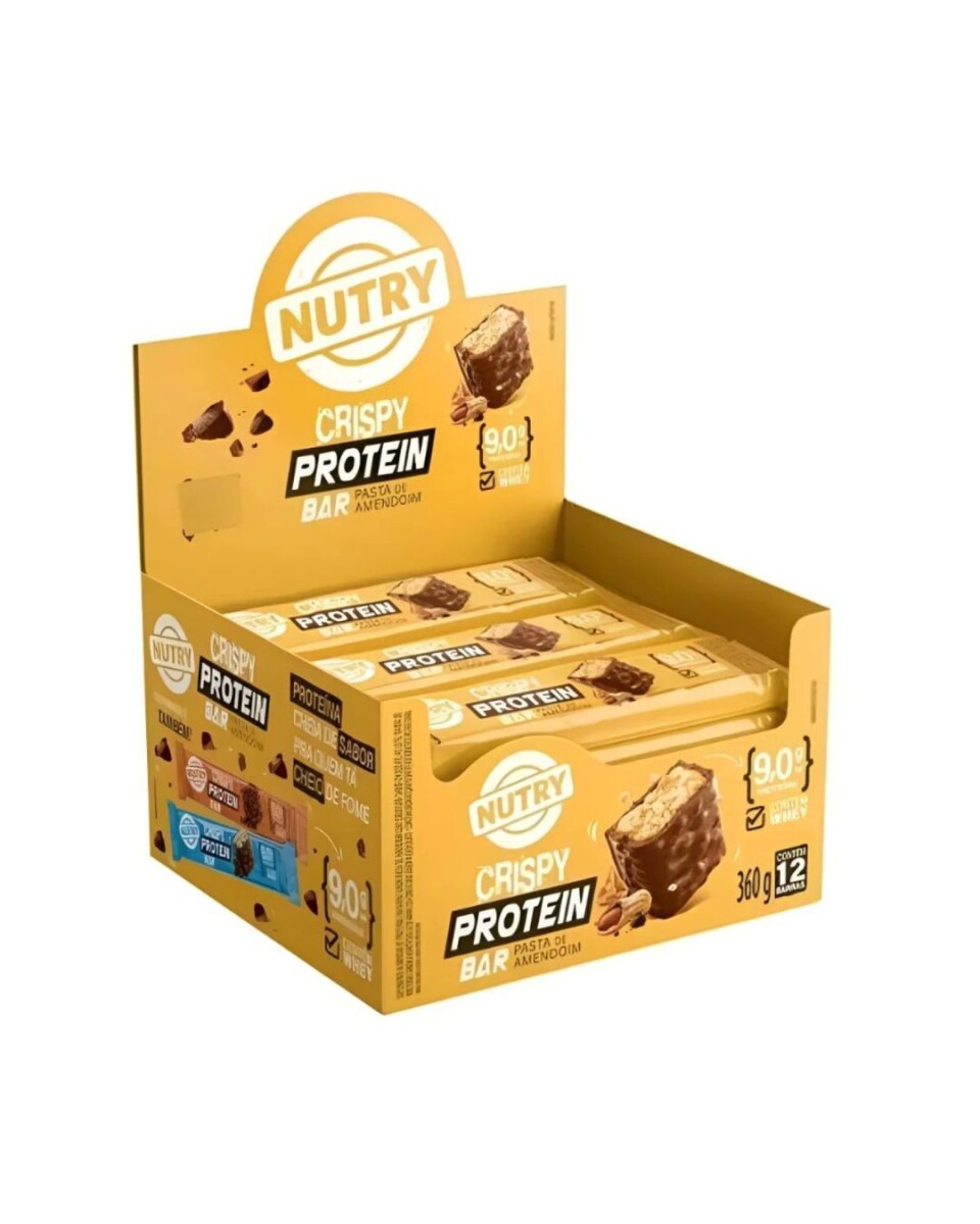 ¡OFERTA IMPERDIBLE! Barra de proteina 30gs x12 Nutry - Maní 
