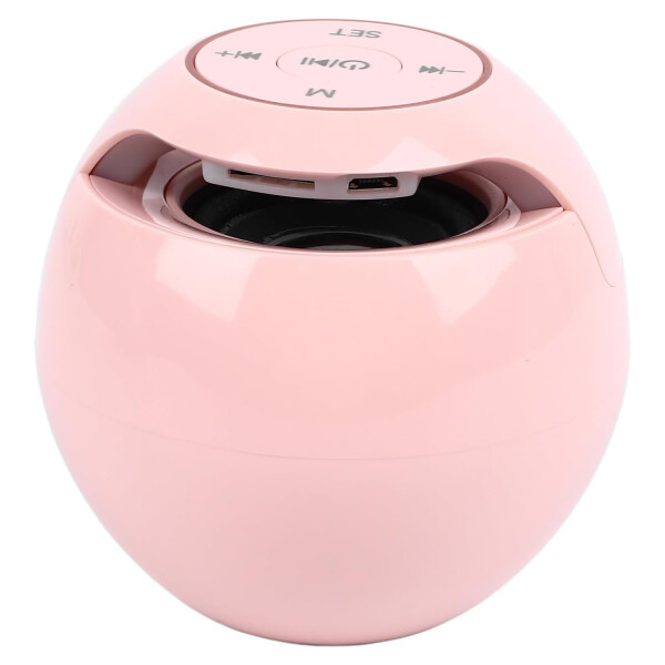 Reloj Despertador Parlante Kimiso Bluetooth USB Luminoso Led Variante Color Rosa