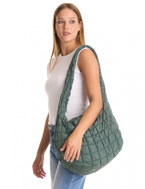 Bolso Capitoneado VERDE OSCURO
