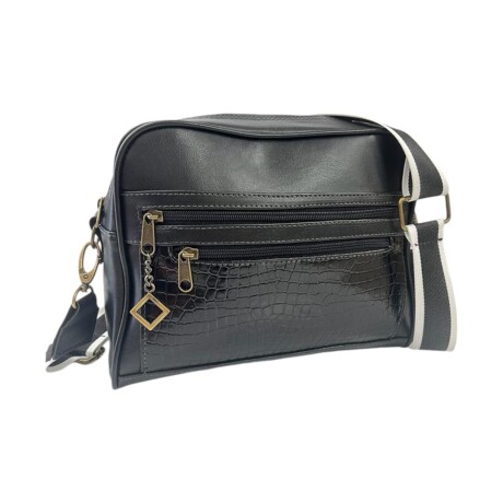 Bandolera Princess Cinta Gris y negro Negro