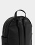 Mochilas Urbanas Mochila De Cuerina Con Relieve - Negro