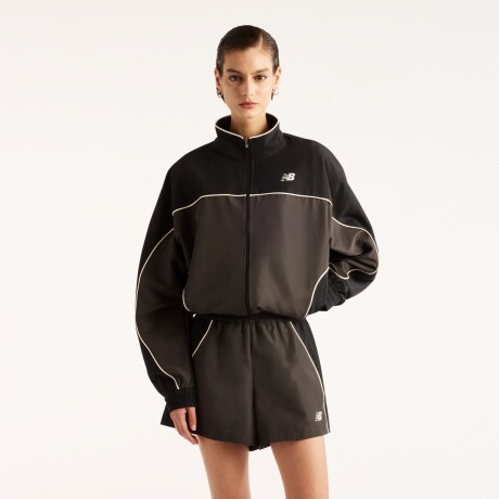 Campera New Balance de Dama - Trackside - WJ6279FYBLK DARK GREY