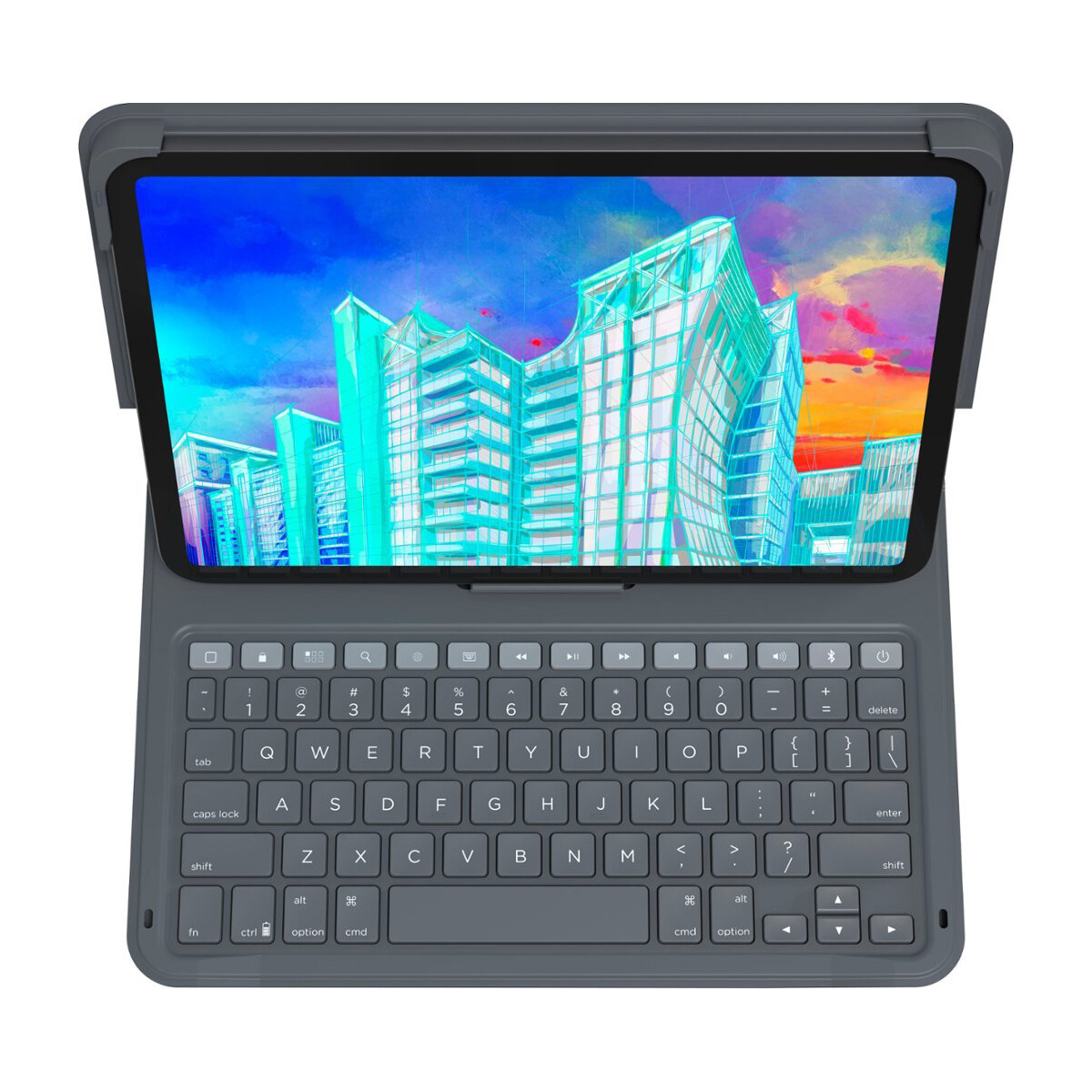 Funda con Teclado Bluetooth ZAGG Messenger Folio 2 para iPad 10th Gen Black