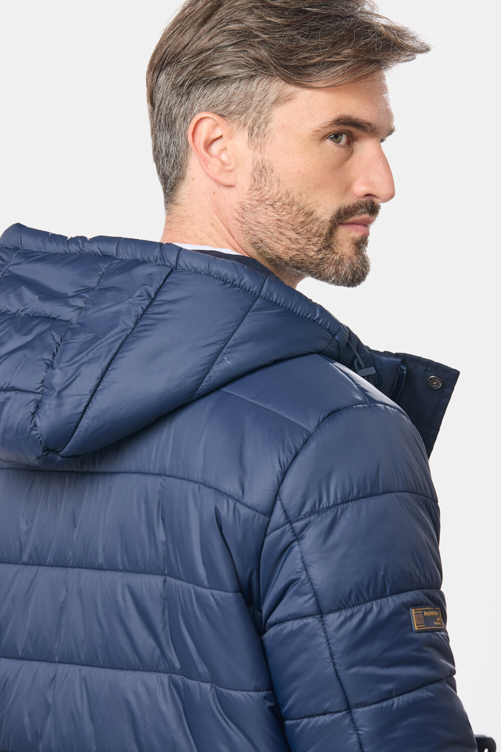 CAMPERA REVERSIBLE CAPITONEADA Azul