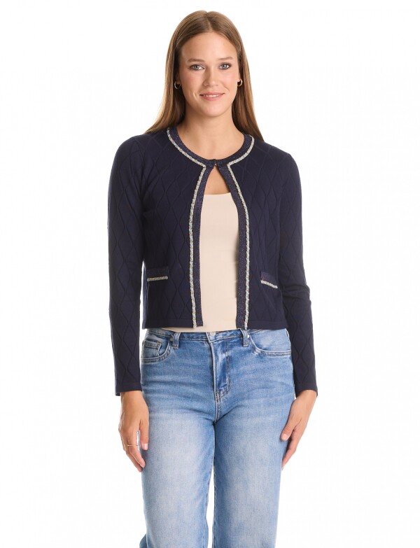 Cardigan Rombos & Cadena MARINO