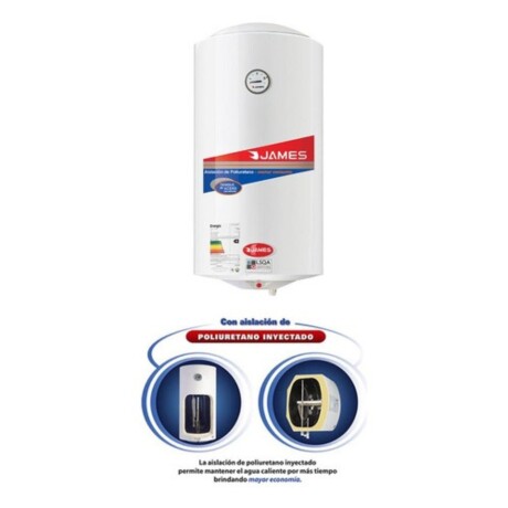 Calefón termotanque De Acero James Cilíndrico 60l Calefón termotanque De Acero James Cilíndrico 60l