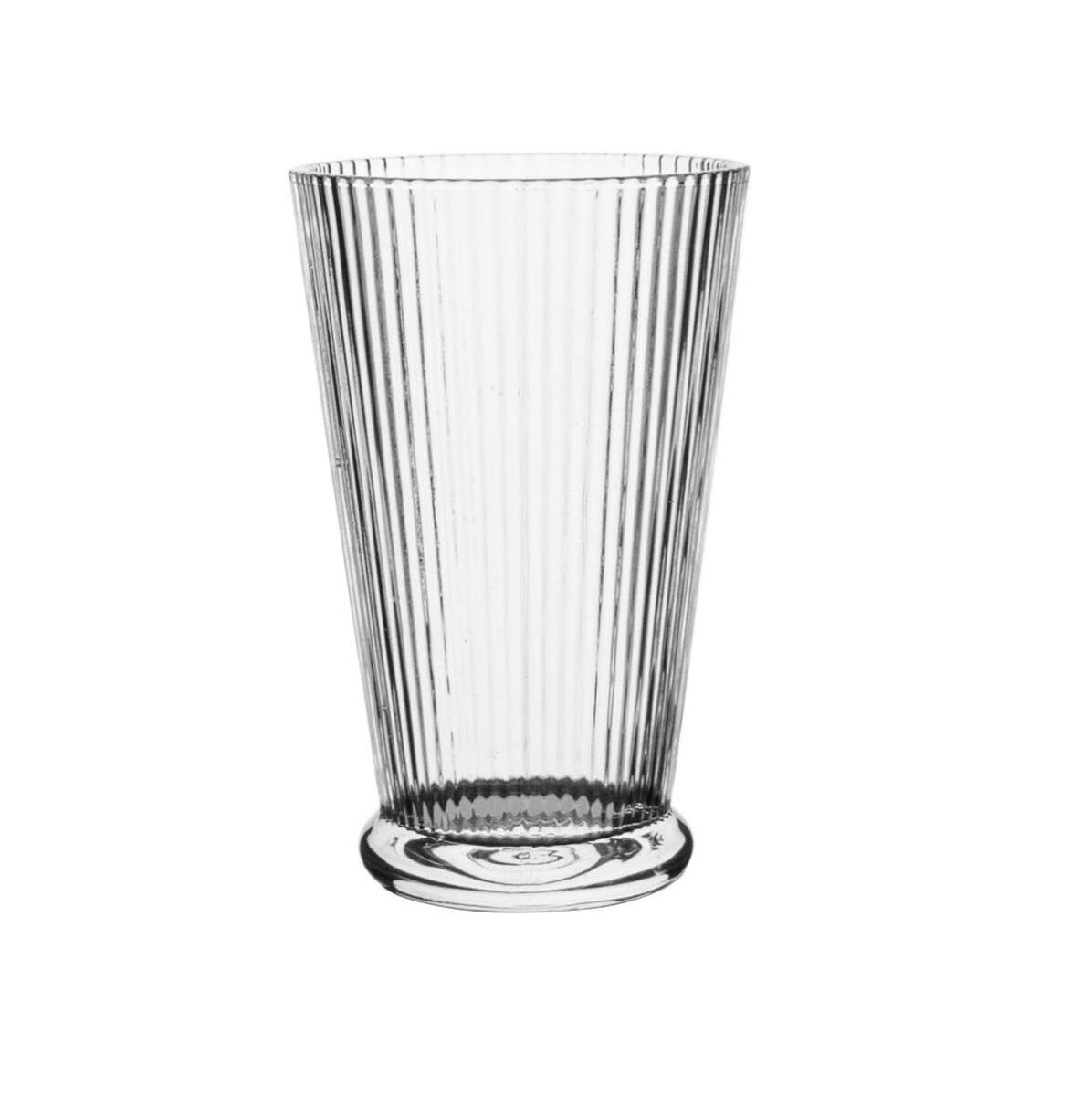 Vaso Selecta de Vidrio Acanalado 410 ml 