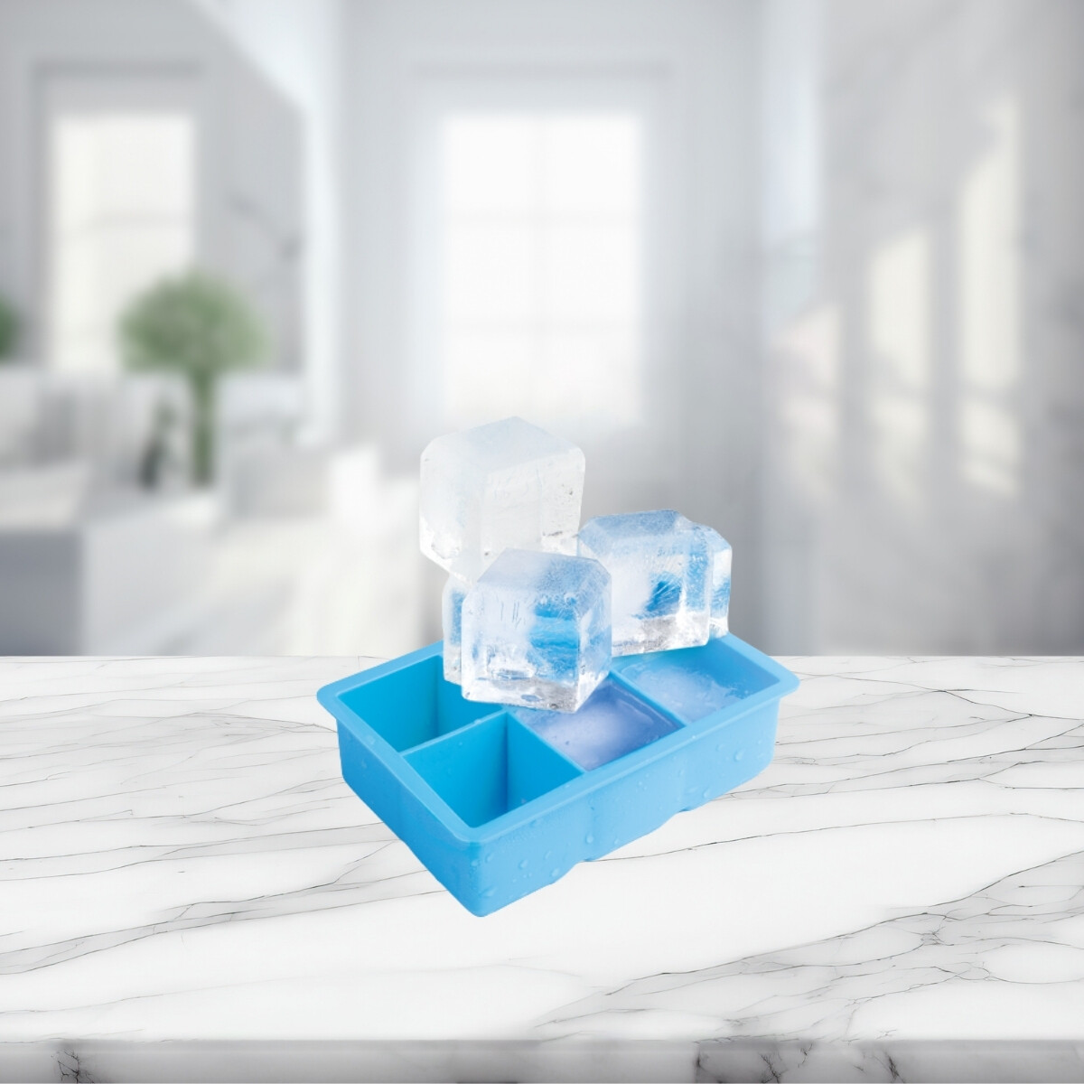 Cubetera Hielo Cuadrado XL Silicona Ibili 