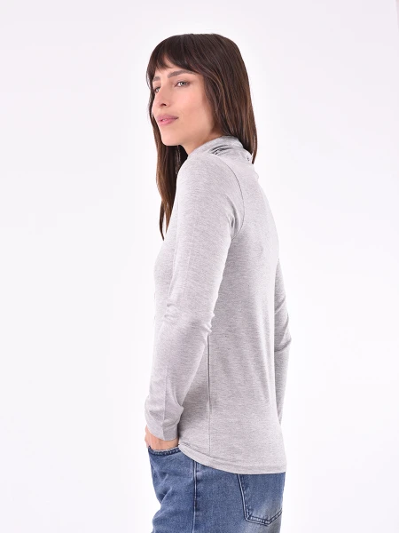 POLERA NAZARETH GRIS MELANGE M