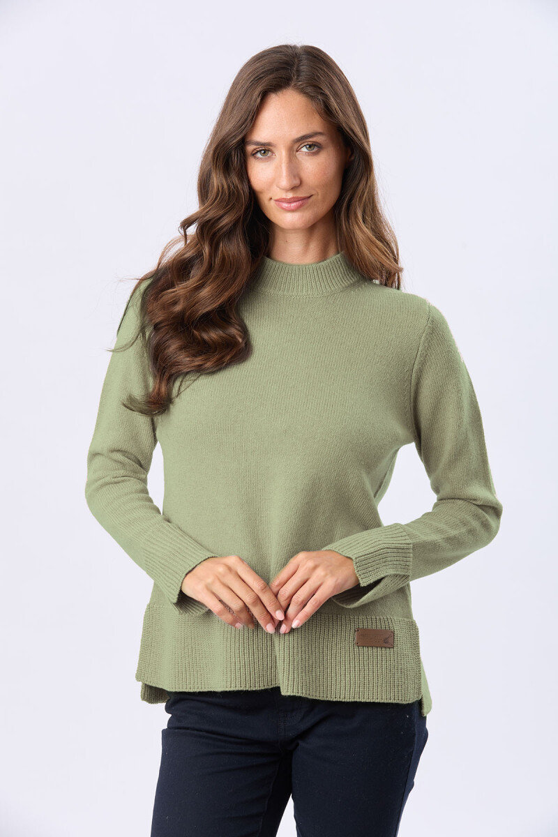 BUZO TEJIDO DE LANA - verde 