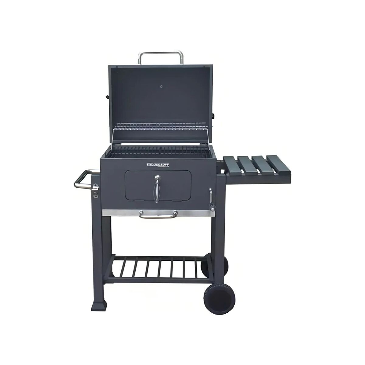 PARRILLA PORTATIL A CARBON C/RUEDAS - 115 X 60 X 108 CM Parrilla Portatil A Carbon C/ruedas - 115 X 60 X 108 Cm