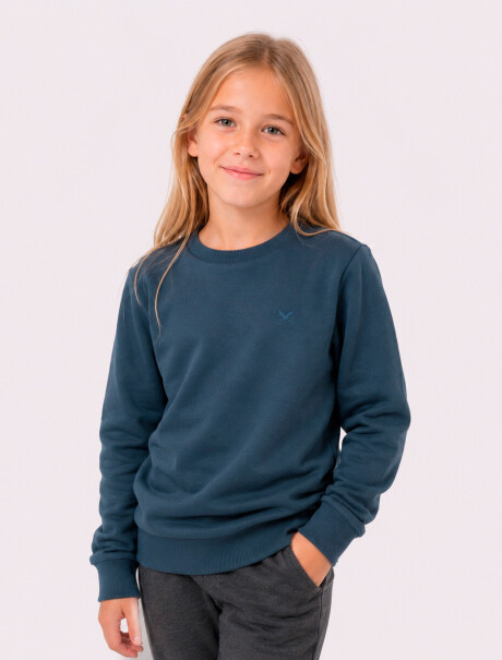 BUZO BÁSICO UNISSEX INFANTIL AZUL