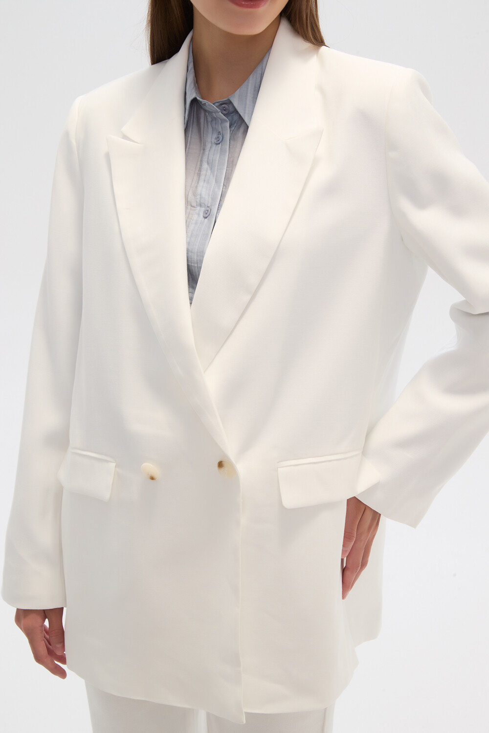 Blazer Sapia Blanco
