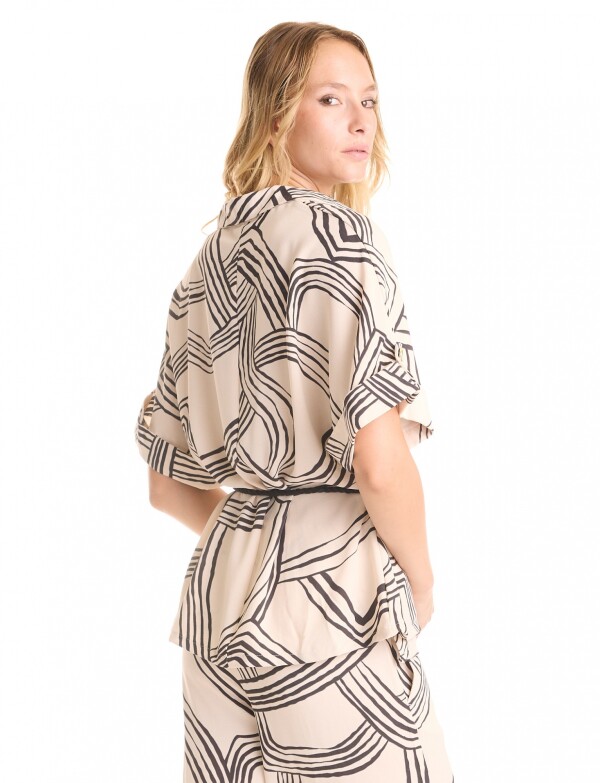 Conjunto Camisa & Pantalon NEGRO/BEIGE