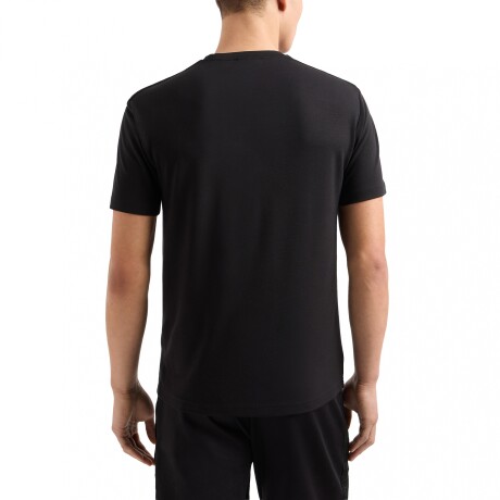 GOLD LABEL VISCOSE-JERSEY CREW-NECK - EA7 EMPORIO ARMANI Black