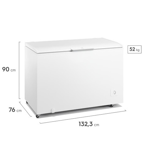 Freezer Electrolux Horizontal Frío Humedo 407 Lts INVERTER Blanco