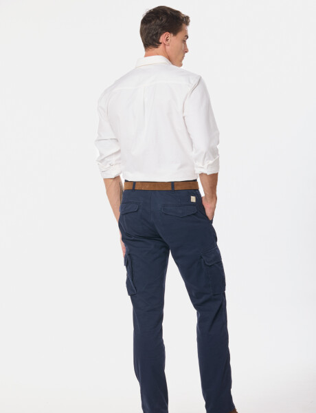 PANTALON CARGO Azul