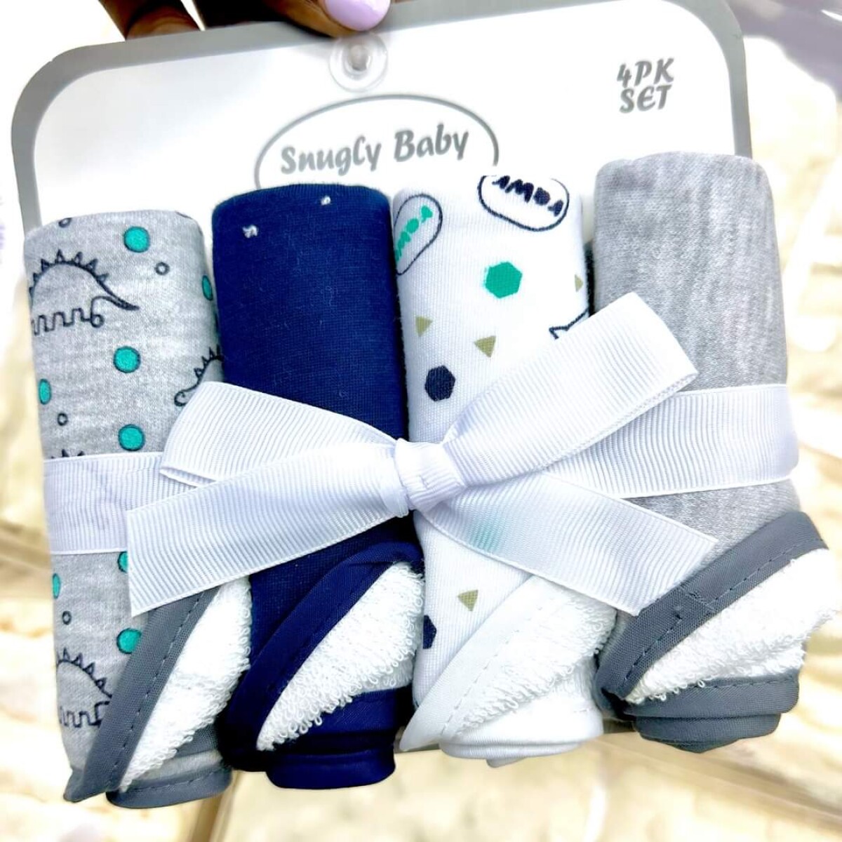 Babitas SNUGLE pack x4 toalla - azul 