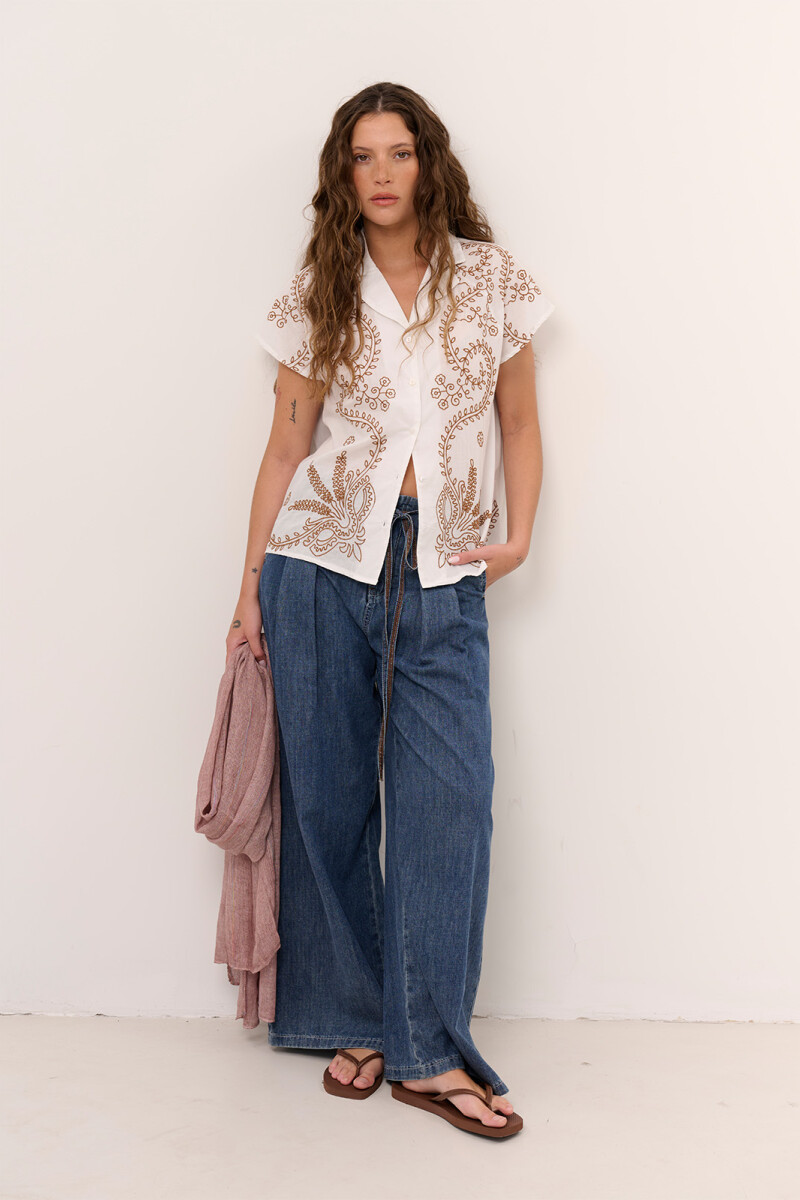 CAMISA FRANCISCA MARRON