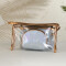Necessaire Borde Dorado Celeste