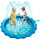 Piscina Inflable Niños Con Rociador De Agua 170 Cm Celeste