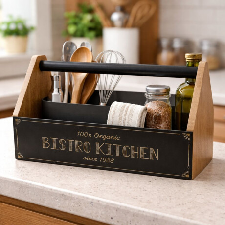 Cesta de Madera y Metal Cesta de Madera y Metal