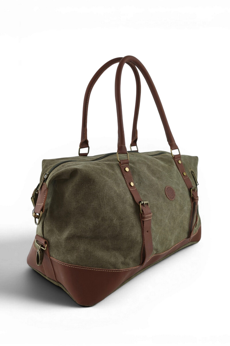 Bolso de viaje de lona Verde