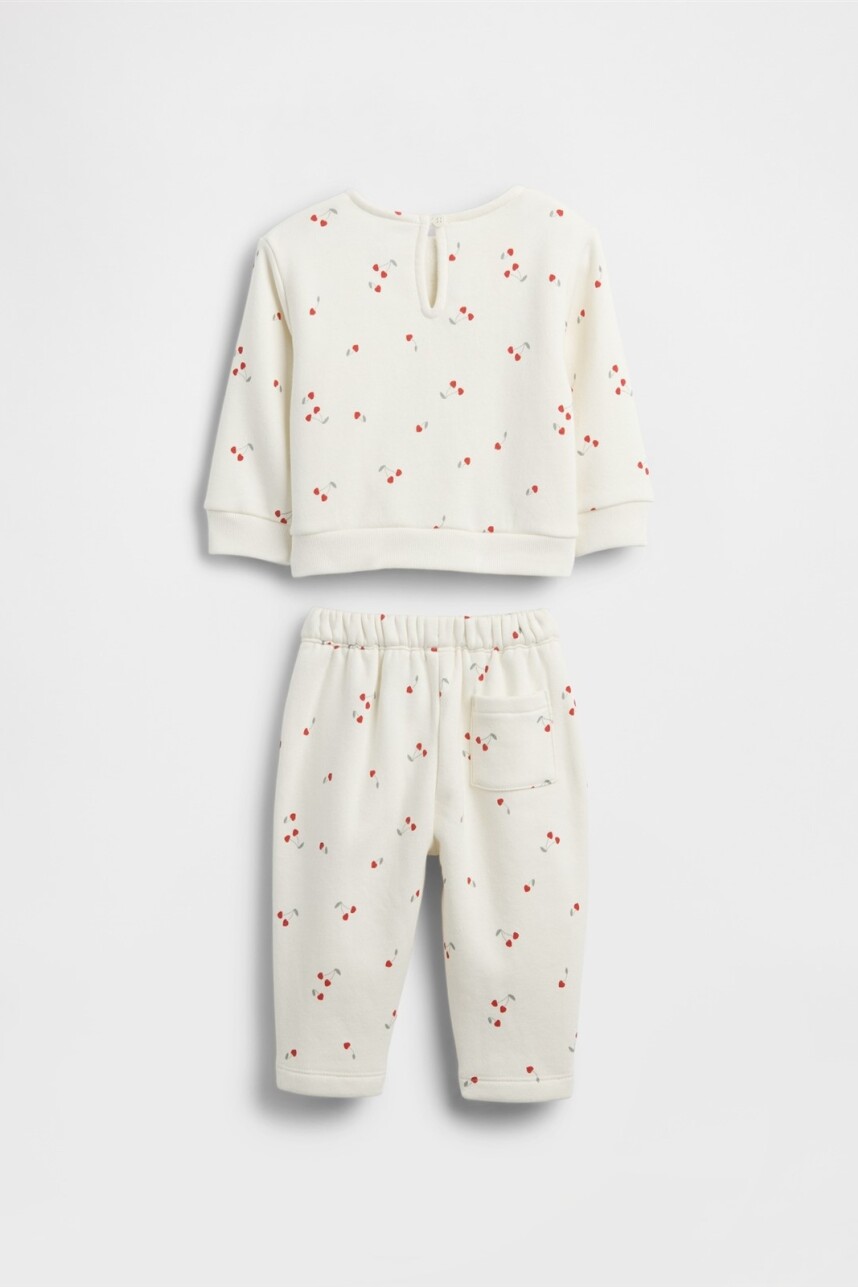 Set Saco Y Pantalón Bebé Ivory Frost