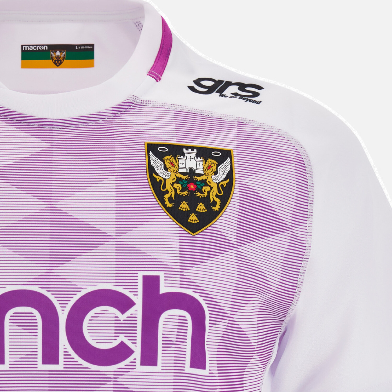 Maillot De Rugby Northampton Saints Macron - Taille L Large - Occasion En Bon État