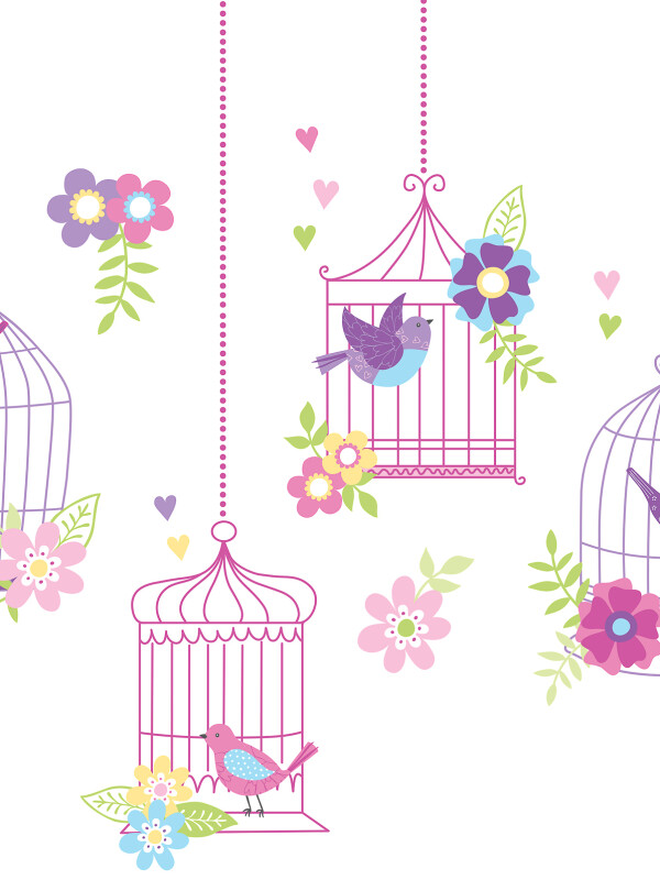 WALLPOPS CHIRPING THE DAY AWAY KIT N/A