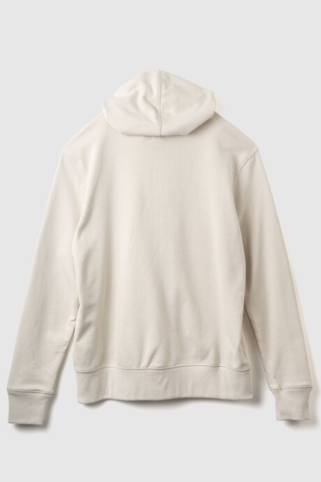 Canguro Con Cierre Sin Felpa Logo Gap Hombre Unbleached White