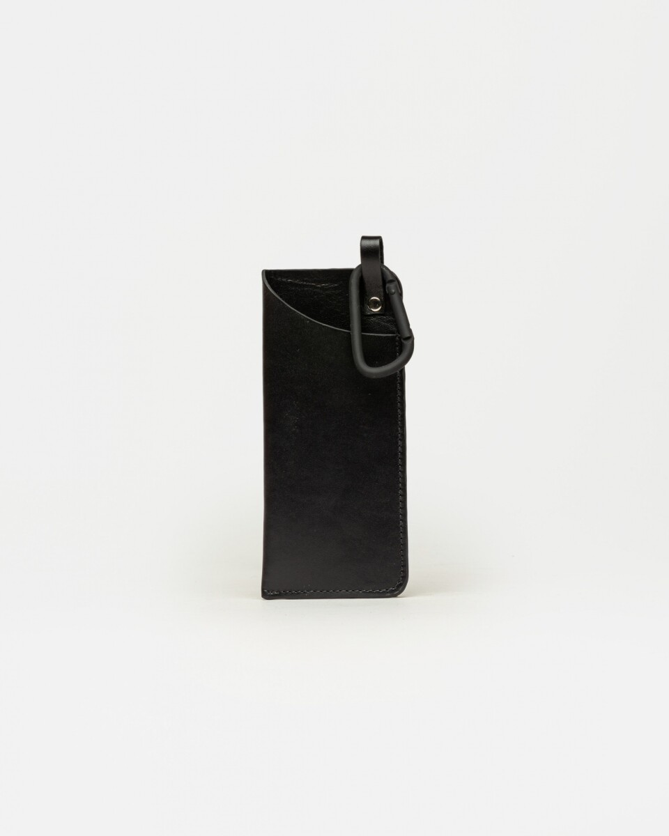 Estuche Ruby en cuero vaqueta - Negro 