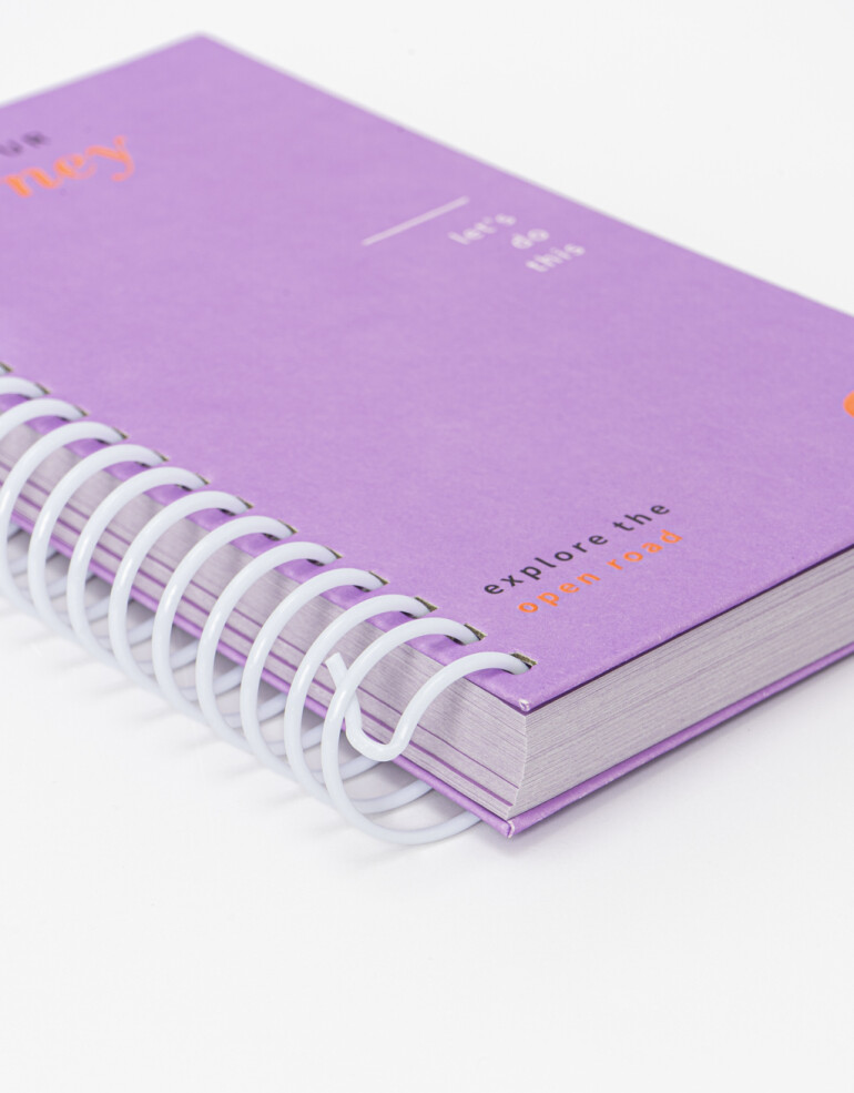 Anotadores Cuadernos y Memos Anotadores Anotador Con Espiral Y Hojas De Color - Violeta Medio
