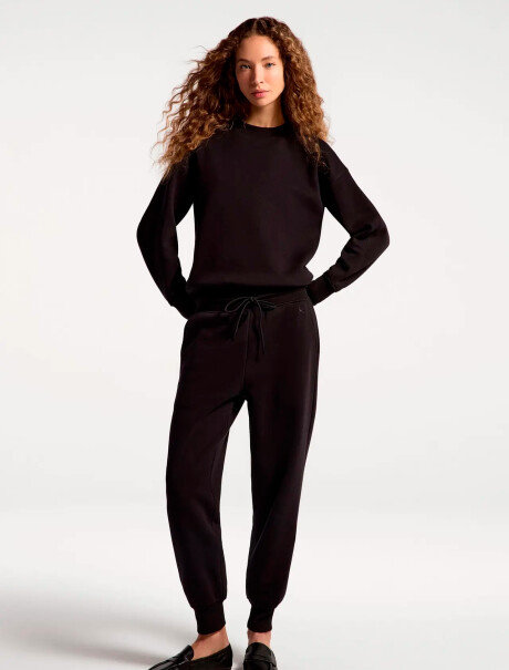 PANTALÓN DEPORTIVO DE FELPA NEGRO