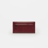 Billetera Katy en cuero graneado Bordeaux