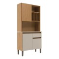 KIT COCINA 3 PUERTAS 1 CAJON NATURALE/GRIS PETRA KIT COCINA 3 PUERTAS 1 CAJON NATURALE/GRIS PETRA